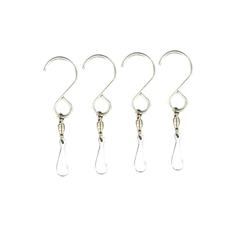 ROMISBABA 4 Stück Teiliges Edelstahl S Haken Drehbar Selbstrotierend für Windspiele Aufhänger Windrotator Blumentopf Display Büro Zuhause ROMISBABA 4 Stück Teiliges Edelstahl S Haken Drehbar Selbstrotierend für Windspiele Aufhänger Windrotator Blumentopf Display Büro Zuhause von ROMISBABA