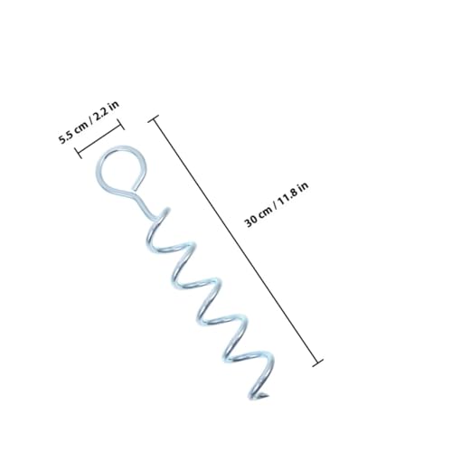 ROMISBABA 4 Stück Teiliges Eisen Zeltheringe für Harten Boden Robuste und Wiederverwendbare Camping Zelt Erdnägel Tragbare Bodenanker für Pavillon Markise Rasen und Sand Einfach zu von ROMISBABA