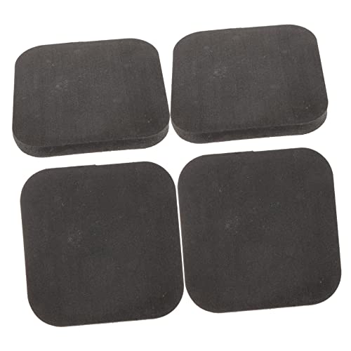 ROMISBABA 4 Stück Teiliges Gummi Fitnessgeräte Bodenschutzmatten Stoßdämpfend Schalldämpfend für Laufband Klavier Drum Bodenpuffer Fitnessstudio Zuhause von ROMISBABA