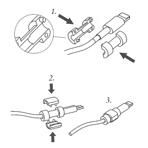 ROMISBABA 4 Stück Teiliges Kabelschutz USB Ladekabel Schutzkappen aus Metall und Aluminium Stoßdämpfend und Langlebig Kompatibel mit Iphone Farblich Sortiert Verhindert Kabelbruch und ROMISBABA 4 Stück Teiliges Kabelschutz USB Ladekabel Schutzkappen aus Metall und Aluminium Stoßdämpfend und Langlebig Kompatibel mit Iphone Farblich Sortiert Verhindert Kabelbruch und von ROMISBABA