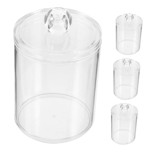 ROMISBABA 4 Stück Teiliges Kleine Aufbewahrungsbox mit Deckel aus Robustem Vielseitiger Organizer für Wattepads Wattestäbchen und Kosmetik Platzsparend für Badezimmer und Schminktisch ROMISBABA 4 Stück Teiliges Kleine Aufbewahrungsbox mit Deckel aus Robustem Vielseitiger Organizer für Wattepads Wattestäbchen und Kosmetik Platzsparend für Badezimmer und Schminktisch von ROMISBABA