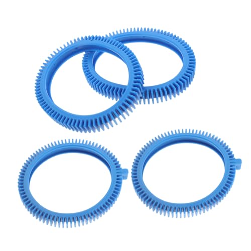 ROMISBABA 4 Stück Teiliges Pool Cleaner Ersatzreifen PVC Reifen mit Hump-Oberfläche für Vorder Hinterräder Langlebiges Zubehör für Above Ground Pool Reinigung und Wartung von ROMISBABA