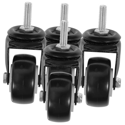 ROMISBABA 4 Stück Teiliges Schwerlast Lenkrollen mit Gewinde Drehbar Leise und Kratzfrei Kompakt und Leicht als Ersatzräder für Bürostühle und Möbel im Büro Sowie Zuhause ROMISBABA 4 Stück Teiliges Schwerlast Lenkrollen mit Gewinde Drehbar Leise und Kratzfrei Kompakt und Leicht als Ersatzräder für Bürostühle und Möbel im Büro Sowie Zuhause von ROMISBABA