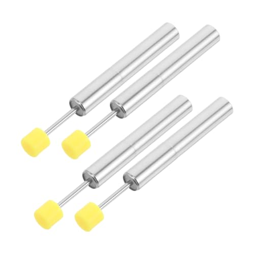 ROMISBABA 4 Stück Teiliges Soft Close Dämpfer für Mülleimer aus Edelstahl und Geräuschreduzierender Hydraulischer Mechanismus Universeller Ersatz für Küchen und Badabfalleimer Langsam von ROMISBABA
