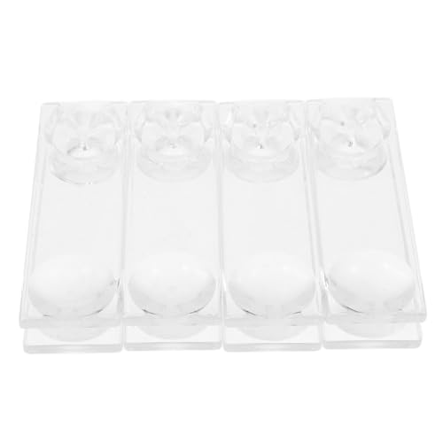 ROMISBABA 4 Stück Teiliges Transparente Gerippte Vorhangstangen Griffe aus Kunststoff Universelles Zubehör für Vorhänge und Rollos Einfach zu Montieren Stilvoll für Wohn und Schlafzimmer ROMISBABA 4 Stück Teiliges Transparente Gerippte Vorhangstangen Griffe aus Kunststoff Universelles Zubehör für Vorhänge und Rollos Einfach zu Montieren Stilvoll für Wohn und Schlafzimmer von ROMISBABA