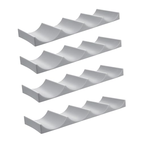 ROMISBABA 4 Stück Teiliges Weinregal aus Robustem Material Stabiles Kratzfreies Flaschenregal für Arbeitsplatte Sicherer Weinständer zur Praktischen Weinlagerung und Präsentation Zuhause von ROMISBABA