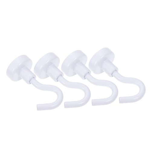 ROMISBABA 4 Stück Teiliges Weiße Magnetische Haken Extra Stark Drehbar Multifunktional für Kleidung Garderobe Wohnzimmer Küche Badezimmer ohne Bohren ROMISBABA 4 Stück Teiliges Weiße Magnetische Haken Extra Stark Drehbar Multifunktional für Kleidung Garderobe Wohnzimmer Küche Badezimmer ohne Bohren von ROMISBABA