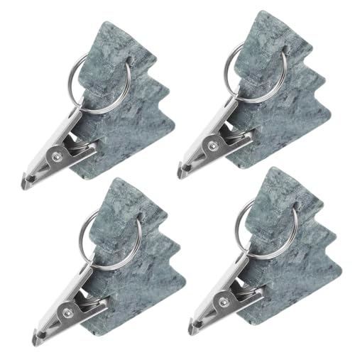 ROMISBABA 4 Stück Tischdeckenklammern Weihnachtsbaumform Grün Vielseitige Tischdeko Clips für Outdoor Picknick und Esstisch Festliche Befestigung für Tischdecken und Vorhänge für Restaurant ROMISBABA 4 Stück Tischdeckenklammern Weihnachtsbaumform Grün Vielseitige Tischdeko Clips für Outdoor Picknick und Esstisch Festliche Befestigung für Tischdecken und Vorhänge für Restaurant von ROMISBABA