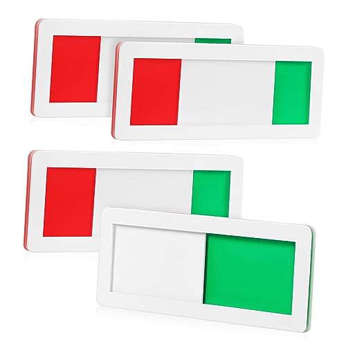 ROMISBABA 4 Stück Türschild Statusanzeigen für Besetzt Weiß Design für Büro Toiletten und Besprechungsräume Robustes Acrylmaterial Einfache Handhabung ROMISBABA 4 Stück Türschild Statusanzeigen für Besetzt Weiß Design für Büro Toiletten und Besprechungsräume Robustes Acrylmaterial Einfache Handhabung von ROMISBABA
