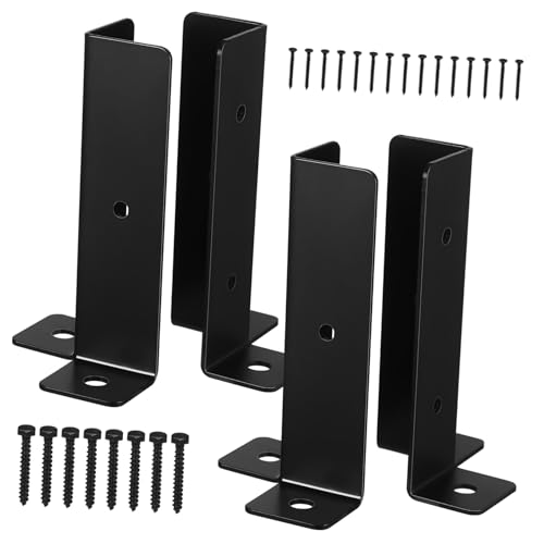 ROMISBABA 4 Stück Verstellbare Pfostenträger Teiliges aus Robustem Metall Langlebige Pergola und Gartenzaunhalterungen Einfache Montage für Terrassen Zaun und Pavillonpfosten Geeignet ROMISBABA 4 Stück Verstellbare Pfostenträger Teiliges aus Robustem Metall Langlebige Pergola und Gartenzaunhalterungen Einfache Montage für Terrassen Zaun und Pavillonpfosten Geeignet von ROMISBABA