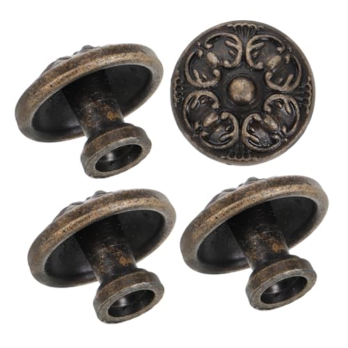 ROMISBABA 4 Stück Vintage Schrankknöpfe Runde Antike Möbelgriffe aus Hochwertigem Material Einloch Beschläge für Schränke Kommoden und Küchenschubladen Robustes Finish Vielseitig Einsetzbar ROMISBABA 4 Stück Vintage Schrankknöpfe Runde Antike Möbelgriffe aus Hochwertigem Material Einloch Beschläge für Schränke Kommoden und Küchenschubladen Robustes Finish Vielseitig Einsetzbar von ROMISBABA