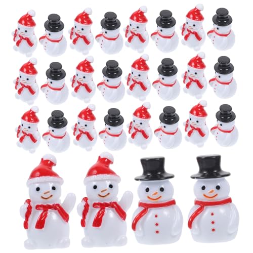 ROMISBABA 40stücke Teiliges Mini Figuren Niedliche Weihnachtsdeko Für Projekte Kreative Miniaturen Für Festliche Tischdekorationen Für Bastelarbeiten Und von ROMISBABA