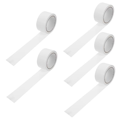 ROMISBABA 5 Rollen Fenster dichtband Weiß Winddichtes Wasserdichtes Klebeband mit Hochklebender Haftung Isolierendes Wetterschutzband für Zugluftstopper und Fensterabdichtung im Winter von ROMISBABA