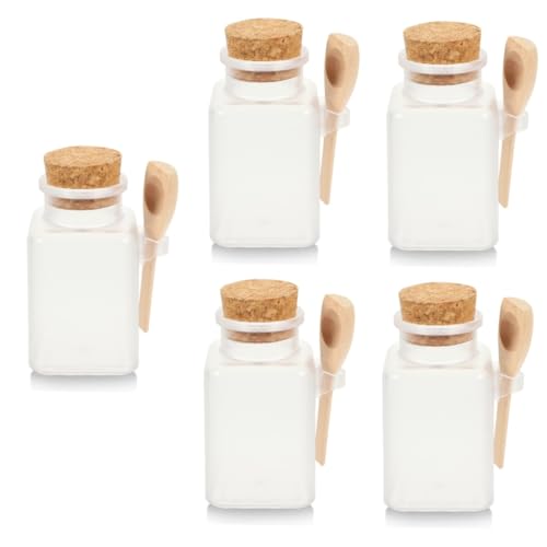 ROMISBABA 5 Sätze Teiliges Badezucker Flaschen Mit Korkverschluss Und Löffel Nachfüllbare Transparente Aufbewahrungsgläser Für Und Kompakt Und Hygienisch Für Wellness Und 6 Stücke * 5 ROMISBABA 5 Sätze Teiliges Badezucker Flaschen Mit Korkverschluss Und Löffel Nachfüllbare Transparente Aufbewahrungsgläser Für Und Kompakt Und Hygienisch Für Wellness Und 6 Stücke * 5 von ROMISBABA