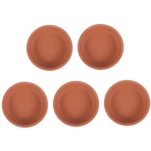 ROMISBABA 5 Stück Blumentopf Untersetzer Robuste Terrakotta Pflanzenschalen Wiederverwendbare Wassertrays für Töpfe Handgefertigt für und Außenpflanzen ROMISBABA 5 Stück Blumentopf Untersetzer Robuste Terrakotta Pflanzenschalen Wiederverwendbare Wassertrays für Töpfe Handgefertigt für und Außenpflanzen von ROMISBABA