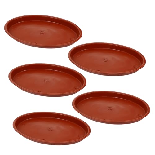 ROMISBABA 5 Stück Kunststoff Pflanztopf Untersetzer Oval Rot Robust Leicht Pflanzschale Pflanzkübel Zubehör für Innen und Außen Schutz vor Wasser und Schmutz ROMISBABA 5 Stück Kunststoff Pflanztopf Untersetzer Oval Rot Robust Leicht Pflanzschale Pflanzkübel Zubehör für Innen und Außen Schutz vor Wasser und Schmutz von ROMISBABA