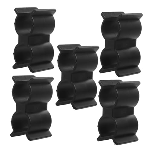 ROMISBABA 5 Stück Schwarze Nylon Doppelrohrschelle Set Rohrklemmen für Yacht und Wohnmobil Einfache Montage Vielseitiger Boots und Wohnmobil Zubehör Stabile Verbindung für Doppelrohre ROMISBABA 5 Stück Schwarze Nylon Doppelrohrschelle Set Rohrklemmen für Yacht und Wohnmobil Einfache Montage Vielseitiger Boots und Wohnmobil Zubehör Stabile Verbindung für Doppelrohre von ROMISBABA