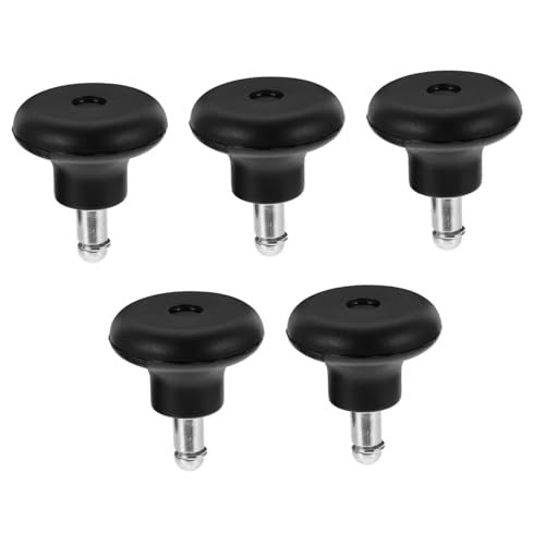 ROMISBABA 5 Stück Teiliges Feste Pu bürostuhlrollen Geräuscharm Kratzfest Langlebig Stabile Stuhlgleiter für Laminat Fliesen Passend für Standard bürostuhlfüße von ROMISBABA