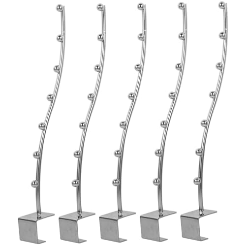 ROMISBABA 5 Stück Teiliges Metall Kleiderhaken Quadratisch Wandmontierbar Rutschfest Platzsparend Vielseitig für Kleidung und Handtücher Robuste Halterung für Garderobe und Bad ROMISBABA 5 Stück Teiliges Metall Kleiderhaken Quadratisch Wandmontierbar Rutschfest Platzsparend Vielseitig für Kleidung und Handtücher Robuste Halterung für Garderobe und Bad von ROMISBABA