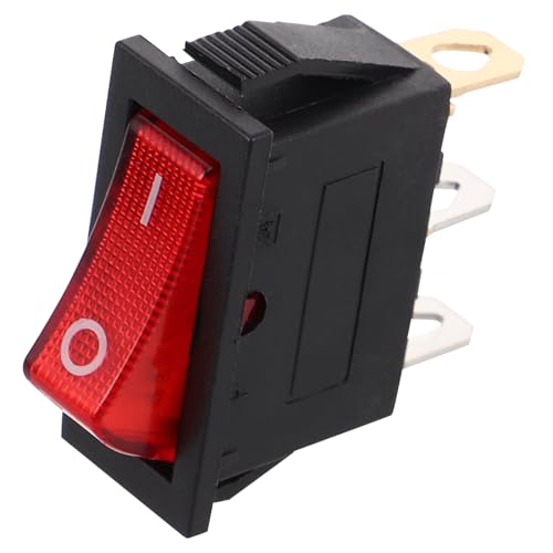 ROMISBABA 5 Stück Teiliges Praktischer Wippschalter für Elektrokochplatten Hochleistungs schalter mit Kontrollleuchte für Elektrische Pfannen Heizgeräte und Elektroherde Geeignet von ROMISBABA