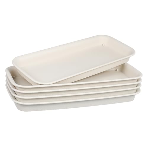 ROMISBABA 5 Stück Teiliges Rechteckige Blumentopf Unterteller aus Bruchsicherem Kunststoff Extra Klein Beige Hitzebeständig Wassersparend Geeignet für Bonsai und Pflanzen mit Drainage ROMISBABA 5 Stück Teiliges Rechteckige Blumentopf Unterteller aus Bruchsicherem Kunststoff Extra Klein Beige Hitzebeständig Wassersparend Geeignet für Bonsai und Pflanzen mit Drainage von ROMISBABA