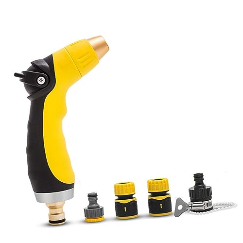 ROMISBABA 5 Stück Teiliges Wasserschlauchverbinder Schnellkupplung Gelb Langlebiger Sprühdüsen Adapter mit Sicherer Abdichtung Installieren für Garten und Autowaschschläuche ROMISBABA 5 Stück Teiliges Wasserschlauchverbinder Schnellkupplung Gelb Langlebiger Sprühdüsen Adapter mit Sicherer Abdichtung Installieren für Garten und Autowaschschläuche von ROMISBABA