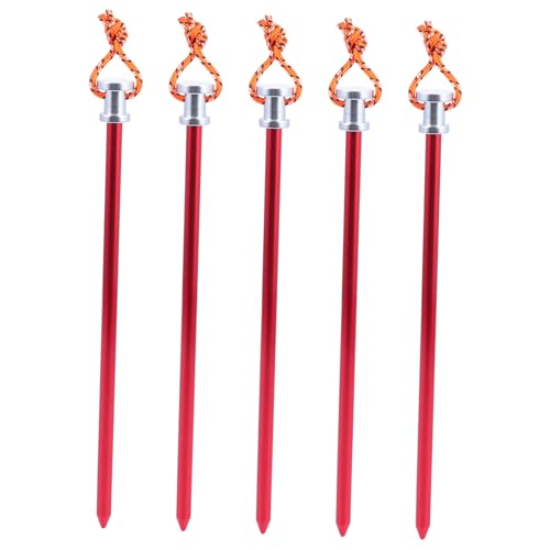 ROMISBABA 5 Stück Teiliges Zeltheringe Seil Stabile Zeltnägel für Camping Strand Schnee Einfache Handhabung und Sichere Bodenbefestigung ROMISBABA 5 Stück Teiliges Zeltheringe Seil Stabile Zeltnägel für Camping Strand Schnee Einfache Handhabung und Sichere Bodenbefestigung von ROMISBABA