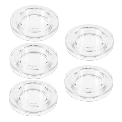 ROMISBABA 5 Stück Transparenter Sonnenschirm-Lochring mit Abdeckung für Terrassentisch Stabilisierend Langlebig und Vielseitig für Garten Strand und Camping Geeignet von ROMISBABA