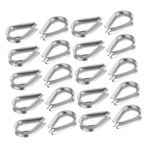 ROMISBABA 50 Stück Edelstahl Drahtseilkauschen Rostfrei Robust Für Abschleppen Rigging Sicherer Halt Glatte Oberfläche Vielseitig Für Beschichtete Und Unbeschichtete Stahlseile ROMISBABA 50 Stück Edelstahl Drahtseilkauschen Rostfrei Robust Für Abschleppen Rigging Sicherer Halt Glatte Oberfläche Vielseitig Für Beschichtete Und Unbeschichtete Stahlseile von ROMISBABA