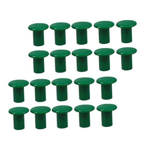 ROMISBABA 50 Stück Grüne Bambusrohr Schutzkappen Flexible Gartenstab Abdeckungen Langlebige Cane Topper für Bambusstangen Sicherer Pflanzenschutz für Outdoor Garten Augenschutzfreundlich von ROMISBABA