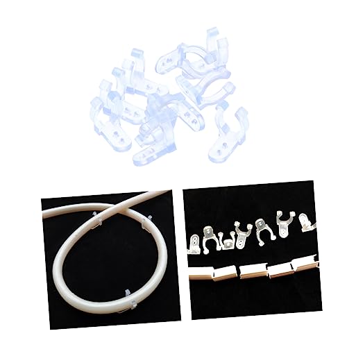 ROMISBABA 50 Stück Halterungen für LED Lichtschläuche Transparente PVC Klammern zur Montage von Runden Seillichtern für Hochzeiten Partys und Outdoor Anwendungen ROMISBABA 50 Stück Halterungen für LED Lichtschläuche Transparente PVC Klammern zur Montage von Runden Seillichtern für Hochzeiten Partys und Outdoor Anwendungen von ROMISBABA