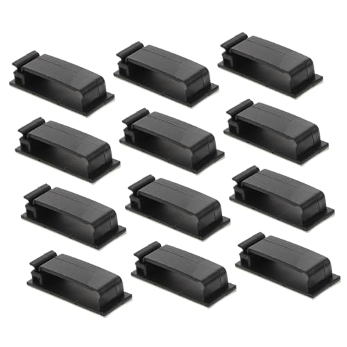 ROMISBABA 50 Stück Kabelclips mit Hoher Klebkraft Selbstklebende Kabelhalter für Schreibtisch und Wand Praktische USB und Ladekabel Organizer Einfaches Kabelmanagement für Büro und Zuhause von ROMISBABA