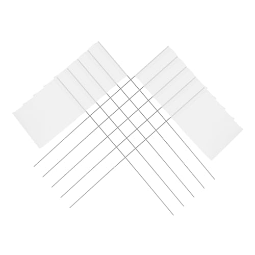 ROMISBABA 50 Stück Teiliges Garten Markierungsflaggen mit Holzstangen Wetterfeste Fahnen für Grünflächen Bewässerung Vermessung Vielseitig für Garten Industrie und Haustiergrenzen von ROMISBABA