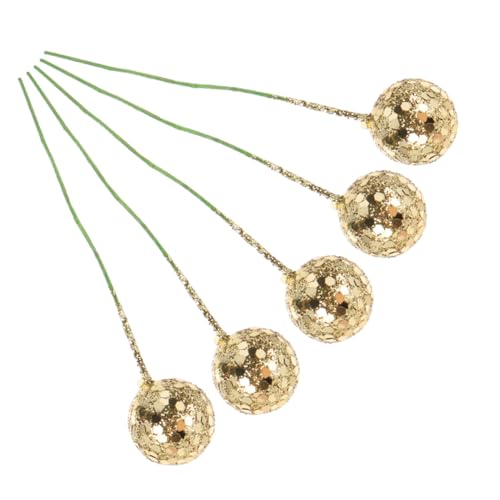 ROMISBABA 50 Stück Teiliges Goldene Weihnachtsbeeren Deko Kleine Künstliche Beeren für DIY Weihnachtsbaum Schmuck Tischdeko und Festliche Bastelarbeiten ROMISBABA 50 Stück Teiliges Goldene Weihnachtsbeeren Deko Kleine Künstliche Beeren für DIY Weihnachtsbaum Schmuck Tischdeko und Festliche Bastelarbeiten von ROMISBABA