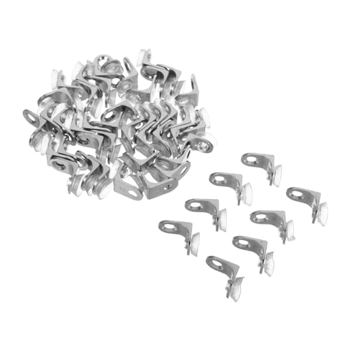 ROMISBABA 50 Stück Teiliges Metall Eckwinkel mit Abnehmbaren Saugnäpfen und Schrauben Stabile Regalhalter für Küchen und Büroschränke Belastbare Möbelstützen für und Holzregale ROMISBABA 50 Stück Teiliges Metall Eckwinkel mit Abnehmbaren Saugnäpfen und Schrauben Stabile Regalhalter für Küchen und Büroschränke Belastbare Möbelstützen für und Holzregale von ROMISBABA