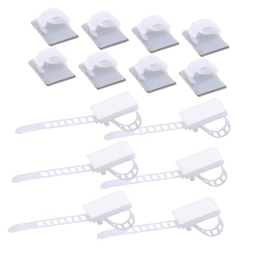 ROMISBABA 50 Stück Teiliges Verstellbares Kabelbinder Weiß mit Selbstklebendem Kabelhalter Kabelklemmen für Flexibles Kabelmanagement Kabelbefestigung und Schreibtischkabelorganisation ROMISBABA 50 Stück Teiliges Verstellbares Kabelbinder Weiß mit Selbstklebendem Kabelhalter Kabelklemmen für Flexibles Kabelmanagement Kabelbefestigung und Schreibtischkabelorganisation von ROMISBABA