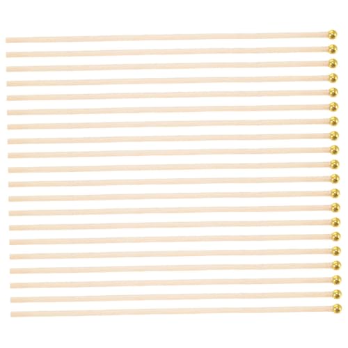 ROMISBABA 50 Stück Teiliges stab Stabiler Naturstab flaggenstab für DIY Garten Party Handliche Stange zur Befestigung von Handflaggen und Dekoration von ROMISBABA