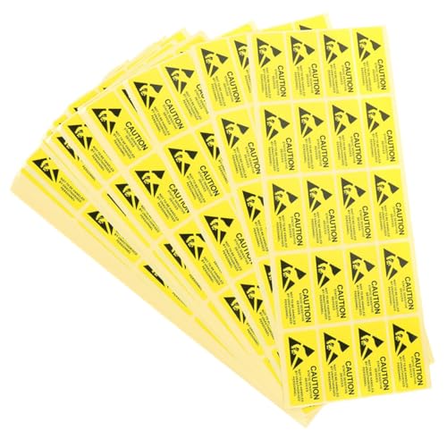 ROMISBABA 500 Stück Selbstklebende Elektrostatik Warnaufkleber Caution Decals Für Elektronische Geräte Und Versand Verpackungsschutz ROMISBABA 500 Stück Selbstklebende Elektrostatik Warnaufkleber Caution Decals Für Elektronische Geräte Und Versand Verpackungsschutz von ROMISBABA