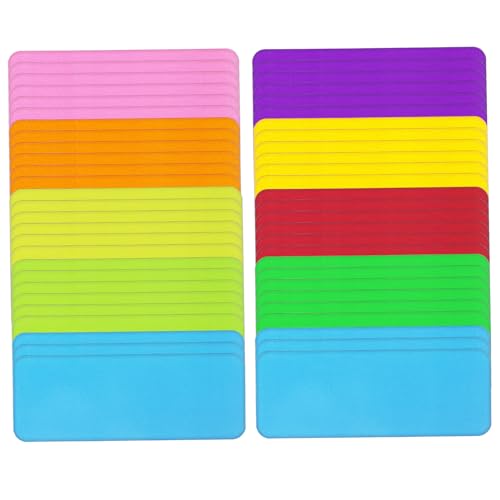 ROMISBABA 54 Stück Teiliges Magnetisches Dry Erase Etiketten Wiederverwendbare Namensschild Magnete Beschreibbare Kühlschrank und Whiteboard Magnetetiketten Starke Haftung für von ROMISBABA