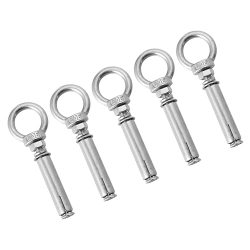 ROMISBABA 5Stücke Augenschrauben mit Ringauge Rostfreie Expansionsschrauben für Stabile Aufhängungen Installieren für Home Hardware Anwendungen ROMISBABA 5Stücke Augenschrauben mit Ringauge Rostfreie Expansionsschrauben für Stabile Aufhängungen Installieren für Home Hardware Anwendungen von ROMISBABA