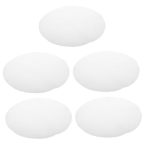 ROMISBABA 5Stücke Matte Runde Antihaft Pad für Dim Sum Wiederverwendbar Durchmesser Hochtemperaturbeständig für Dampfgarer Küchenzubehör von ROMISBABA