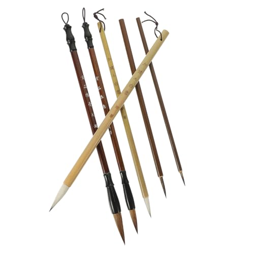 ROMISBABA 6 Stück Chinesisches Kalligraphie Pinselset Teiliges Set für Traditionelle Kalligraphie Leicht und Handlich für Künstler Anfänger und Chinesischen Kultur ROMISBABA 6 Stück Chinesisches Kalligraphie Pinselset Teiliges Set für Traditionelle Kalligraphie Leicht und Handlich für Künstler Anfänger und Chinesischen Kultur von ROMISBABA