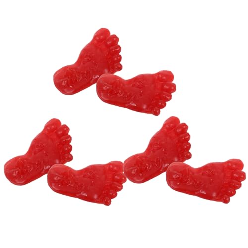 ROMISBABA 6 Stück Halloween Deko Fake Blutige Füße Realistische Abgetrennte Modell Schock Prank Zubehör für Gruselige Party Deko und Halloween Accessoires von ROMISBABA
