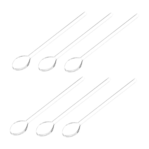 ROMISBABA 6 Stück Hochtemperaturbeständiger Teilig Langer Glaslöffel Transparent Rühr und Mischlöffel für Kaffee Milch Dessert Küchenutensil Wiederverwendbar Robust Langlebig ROMISBABA 6 Stück Hochtemperaturbeständiger Teilig Langer Glaslöffel Transparent Rühr und Mischlöffel für Kaffee Milch Dessert Küchenutensil Wiederverwendbar Robust Langlebig von ROMISBABA