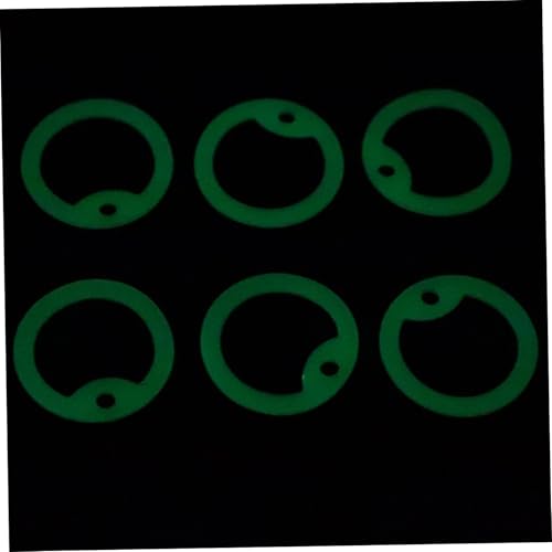 ROMISBABA 6 Stück Leuchtende Hundemarken Silikonhüllen Grün Geräuschdämpfend Schutz vor Kratzern Leicht Pflegeleicht Nachtleuchtend für Haustier Identifikation von ROMISBABA