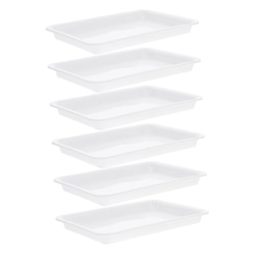 ROMISBABA 6 Stück Rechteckige Pflanzuntersetzer Wiederverwendbare Blumentopfunterlagen Material für Bonsai und Topfpflanzen und von ROMISBABA