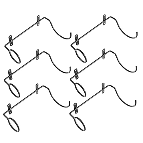 ROMISBABA 6 Stück Schwarzes Teiliges Wand Weinregal aus Stabilem Stilvoller Weinflaschenhalter zur Sicheren Aufbewahrung Platzsparend für Zuhause Bar Restaurant zu Weihnachten und von ROMISBABA