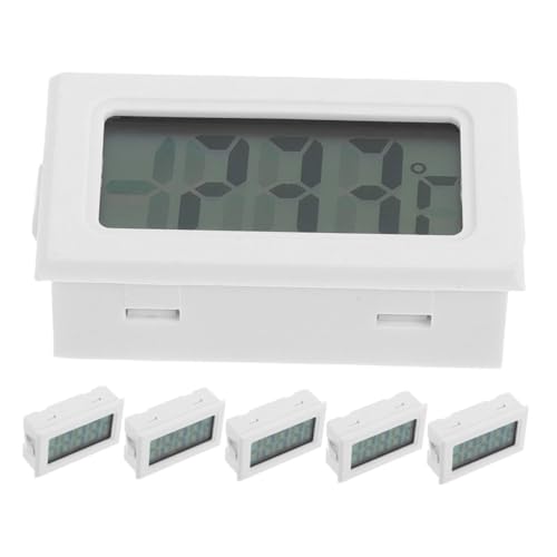 ROMISBABA 6 Stück Teiliges Digitales Thermometer mit Klarer Anzeige Vielseitig für Innen Außeneinsatz Präzise Temperaturmessung Handlich und Einfach Ablesbar für Raum Wetterüberwachung von ROMISBABA