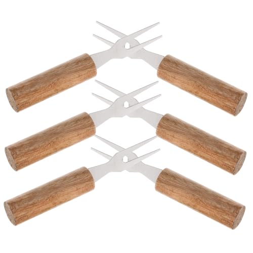 ROMISBABA 6 Stück Teiliges Edelstahl Bbq Grillgabel mit Rutschfestem Griff Vielseitig als Maishalter Fleischgabel und Obstspieß und Langlebig für Grillen Camping und Picknick ROMISBABA 6 Stück Teiliges Edelstahl Bbq Grillgabel mit Rutschfestem Griff Vielseitig als Maishalter Fleischgabel und Obstspieß und Langlebig für Grillen Camping und Picknick von ROMISBABA