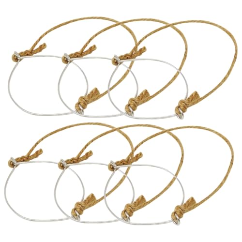 ROMISBABA 6 Stück Teiliges Edelstahl Drahtseil Griffset für Einmachgläser Robuste Seilhalterung zum Aufhängen von Gläsern im Garten und Balkon für DIY Dekoration bei Hochzeit und Feier ROMISBABA 6 Stück Teiliges Edelstahl Drahtseil Griffset für Einmachgläser Robuste Seilhalterung zum Aufhängen von Gläsern im Garten und Balkon für DIY Dekoration bei Hochzeit und Feier von ROMISBABA
